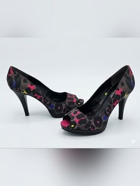 Women's Colored Leopard  Print heels